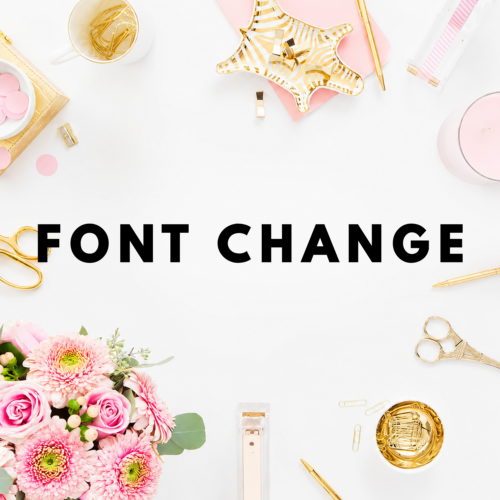 Font Change